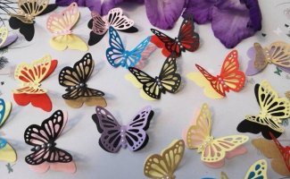 Как легко и быстро сделать красивых бабочек из бумаги (18 фото + 1 видео)