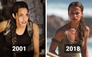 Как изменились популярные женские персонажи в кино (20 фото)