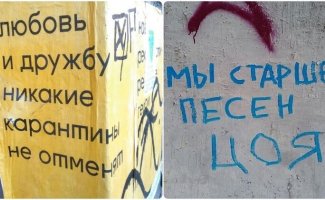 15 привлекающих внимание надписей на стенах, которые красноречиво общаются с жителями России (16 фото)