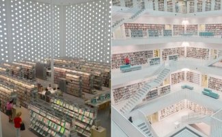 Умопомрачительные интерьеры библиотек (13 фото)