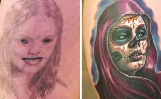 Тату-мастера спасли клиентов от крайне неудачных татуировок (18 фото)